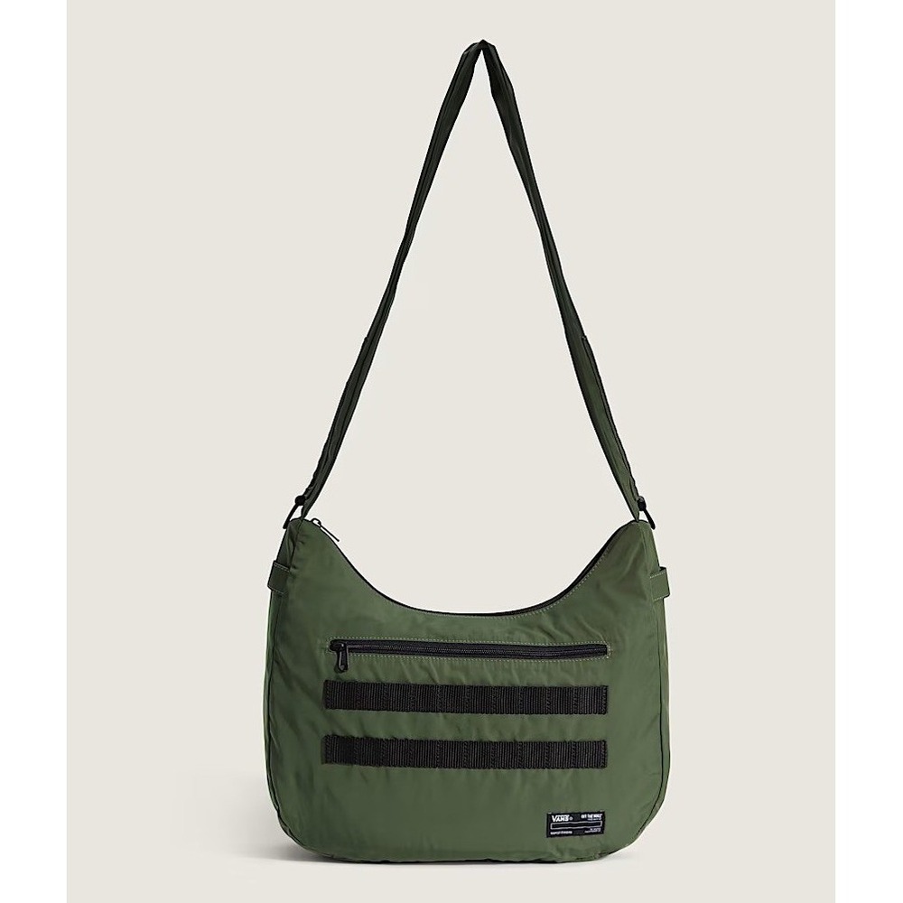 Vans Offshoot Messenger Bag Olive Green Tactical Nylon Shoulder Sling New